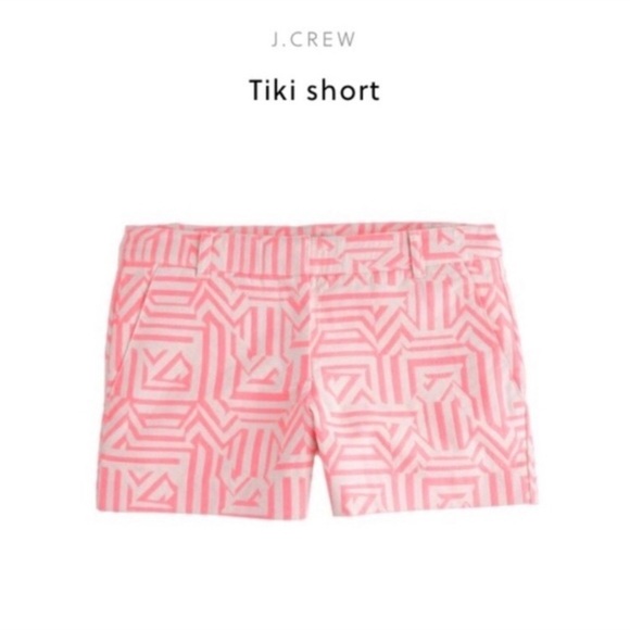 NWT J.Crew Stretch Chino City Fit Print Shorts - Picture 5 of 5